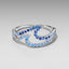 Elegant 925 Sterling Silver White Gold Plated CZ Ring for Women