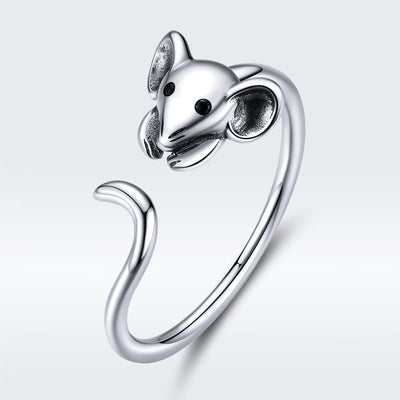 Anillo de Compromiso Elegante de Plata Oxidada S925