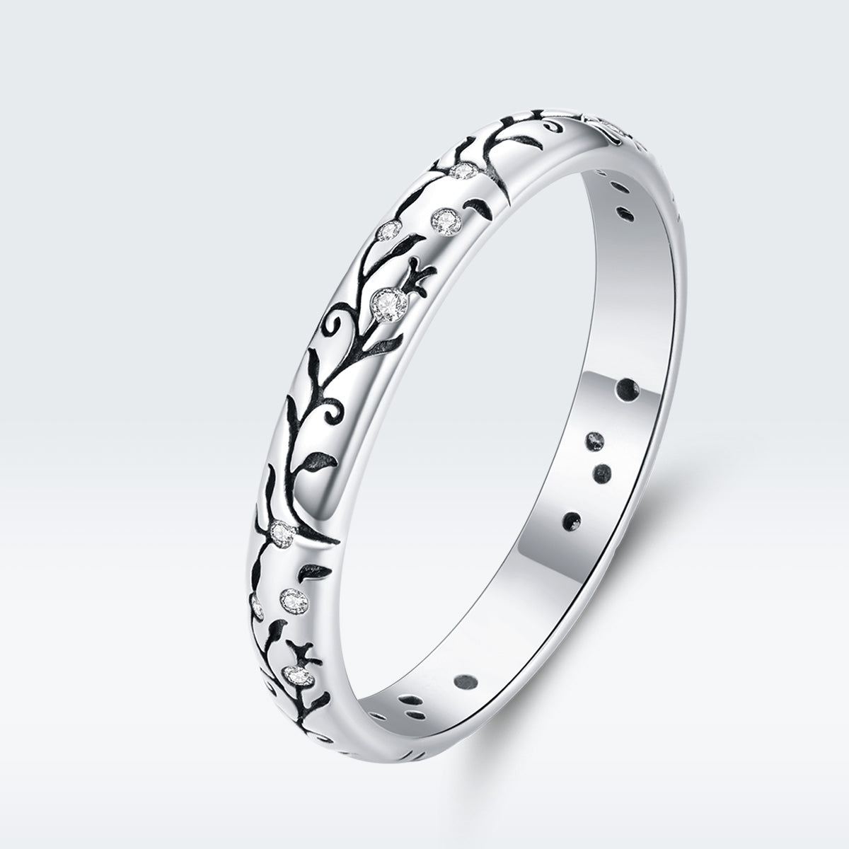 Bague de fiançailles minimaliste en argent sterling 925 - Taille 6.0
