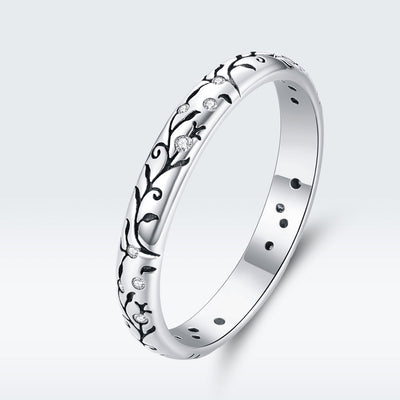925 Sterling Silver Minimalist Engagement Ring - Size 6.0