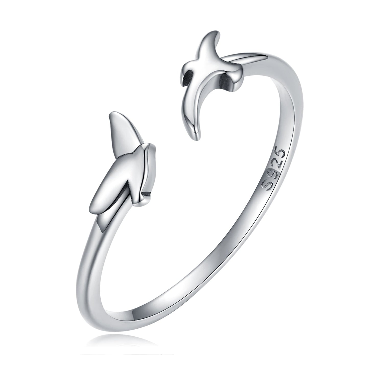 Anillo de Compromiso de Plata Oxidada S925 de 0.15cm