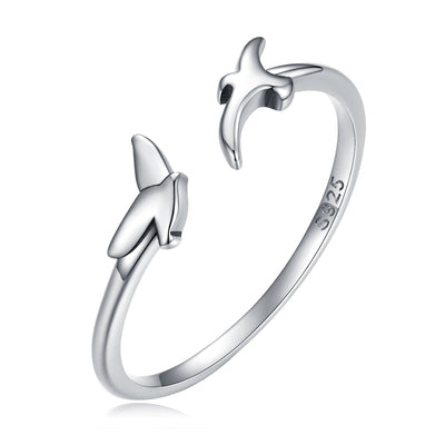 S925 Oxidized Silver 0.15cm Engagement Ring