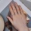 Anillo de Compromiso Elegante de Plata Esterlina 925 con CZ Engastado en Pavé