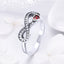 Bague de fiançailles élégante en argent sterling 925 pour femmes