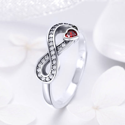 Anillo de Compromiso Elegante de Plata Esterlina 925 para Mujeres
