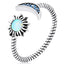 Anillo Pavé de Ópalo Oxidado de Plata Esterlina 925