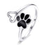 Elegant 925 Sterling Silver 0.15cm Women's Ring