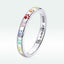 925 Sterling Silver Enamel Oxidized Silver Ring - Size 6.0