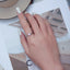 Bague en argent sterling 925 avec CZ Love pour femmes