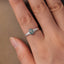Anillo de Colgante de Ágata y CZ de Plata Esterlina 925 - Talla 6