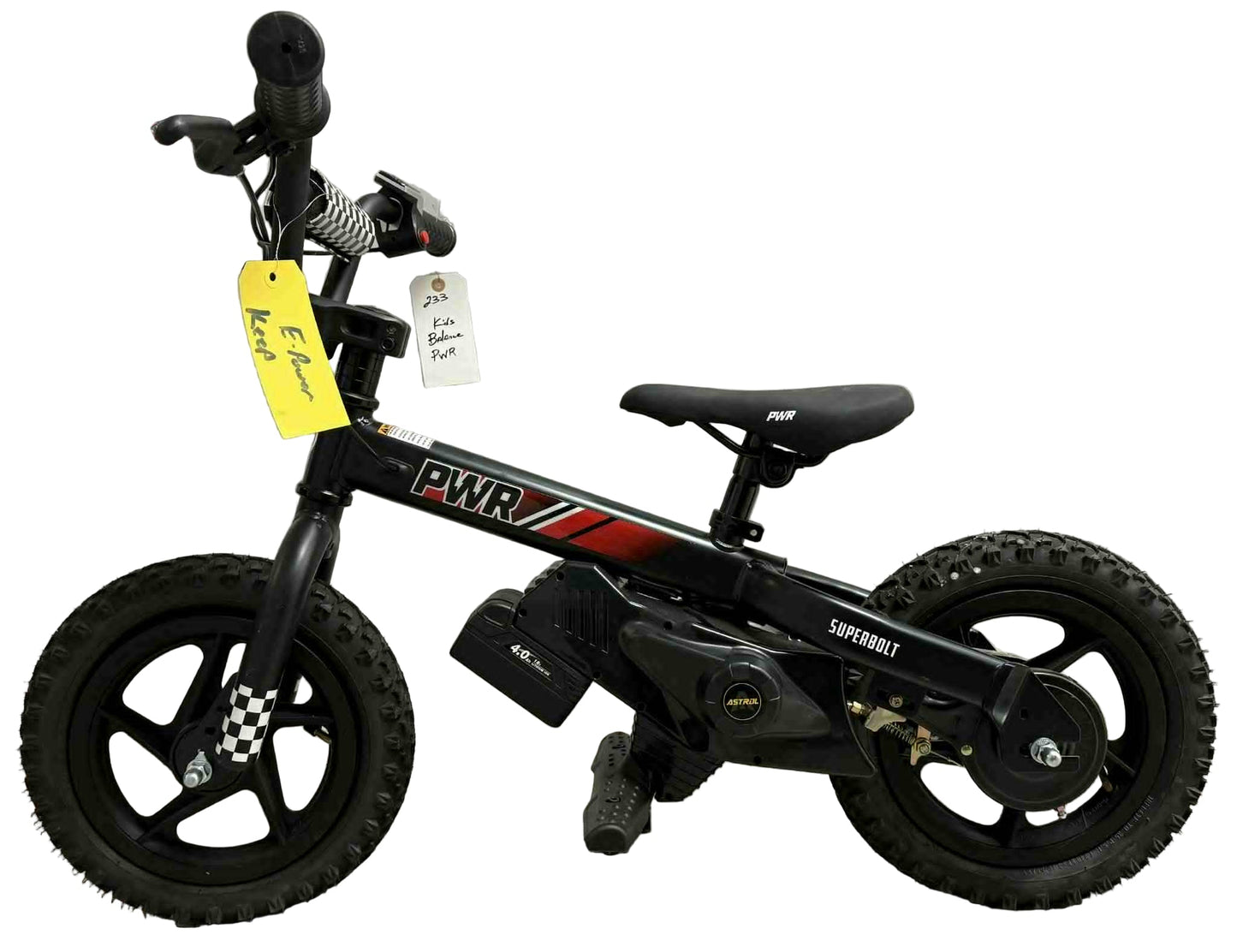 PWR Bike Superbolt BB-12 - Electric Balance Bike for Kids - Korvel