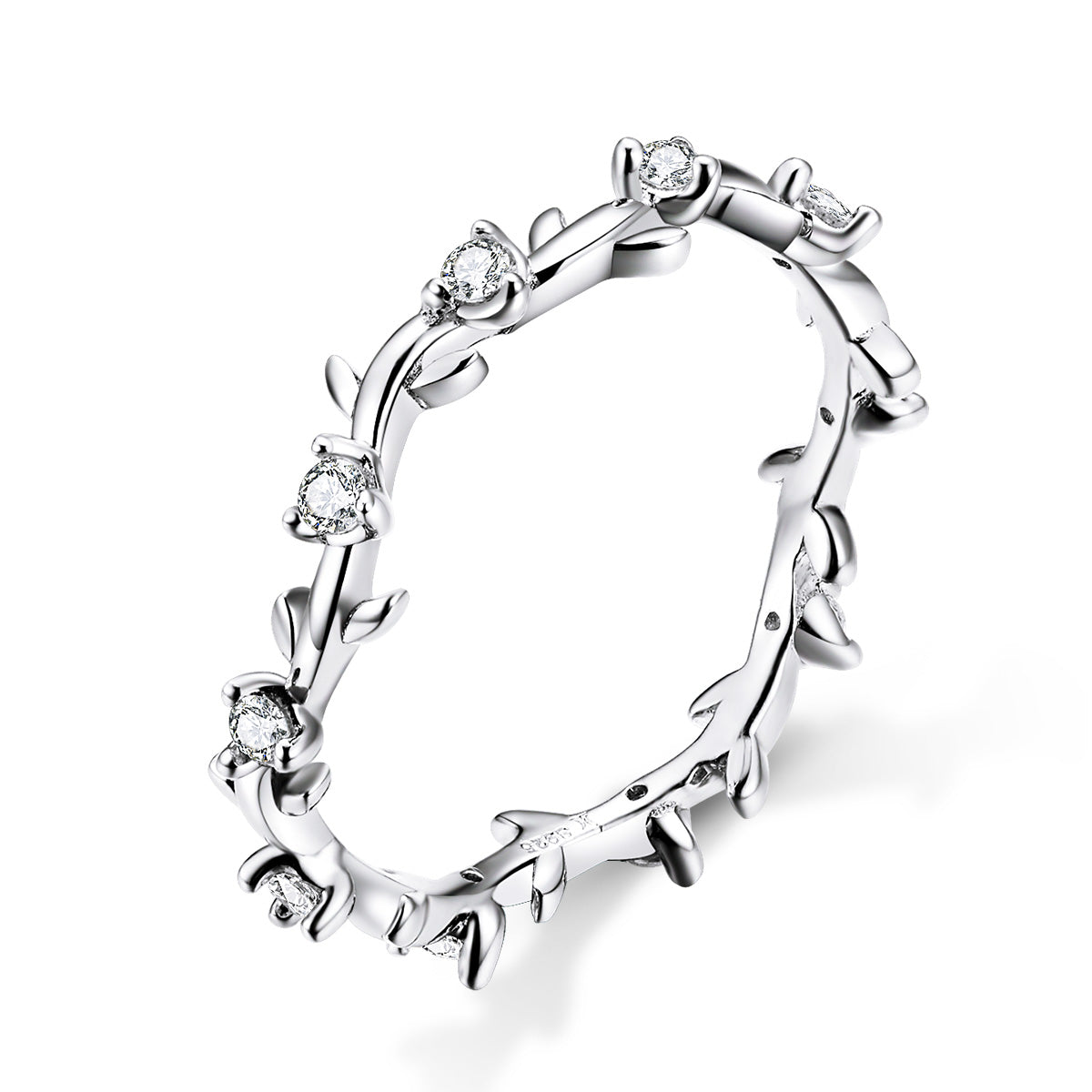 Anillo de Compromiso Elegante de Plata Esterlina 925 para Mujeres - Talla 6.0