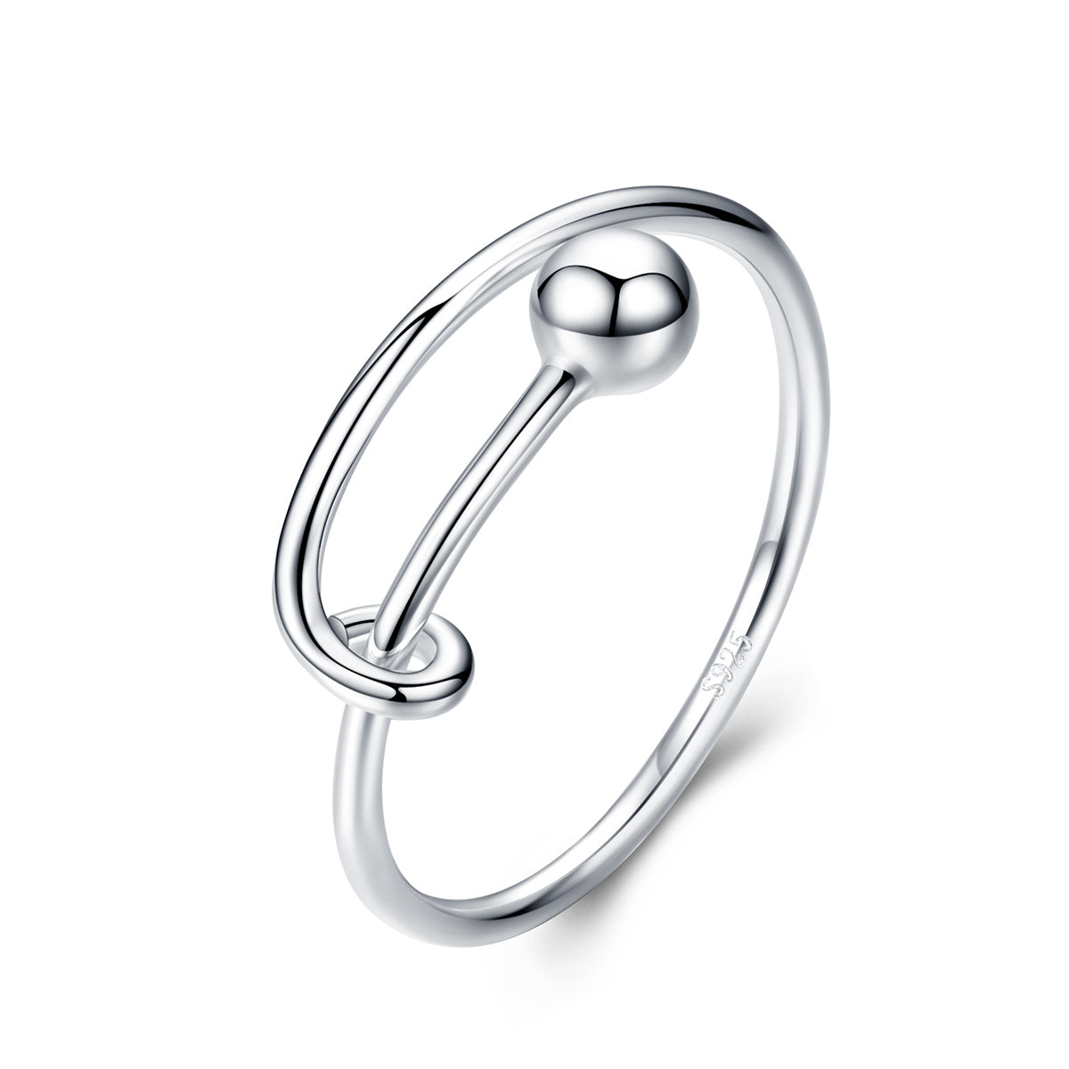 Elegant 925 Sterling Silver Engagement Ring for Women