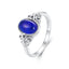 Bague élégante en argent sterling 925 avec verre transparent - Taille 6.0