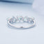 Anillo de Compromiso Elegante de Plata Esterlina 925 con CZ Engastado en Pavé