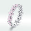 Elegant 925 Silver Enamel Ring for Women - Size 5