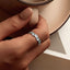 Anillo de Esmalte de Plata Esterlina 925 Elegante para Mujeres - Talla 6