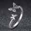 Bague de fiançailles élégante en argent sterling 925 pour femmes
