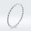 Bague élégante en argent sterling 925 plaqué platine pour femmes - Taille 6.0