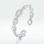 Anillo de Compromiso de Plata Esterlina 925 con Pavé de CZ