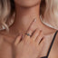 925 Sterling Silver Enamel Pendant Ring for Women