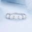 Anillo de plata esterlina 925 con perla natural chapado en platino - Talla 6.0