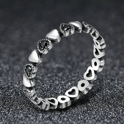 925 Sterling Silver Engagement Ring - Elegant Design for Women