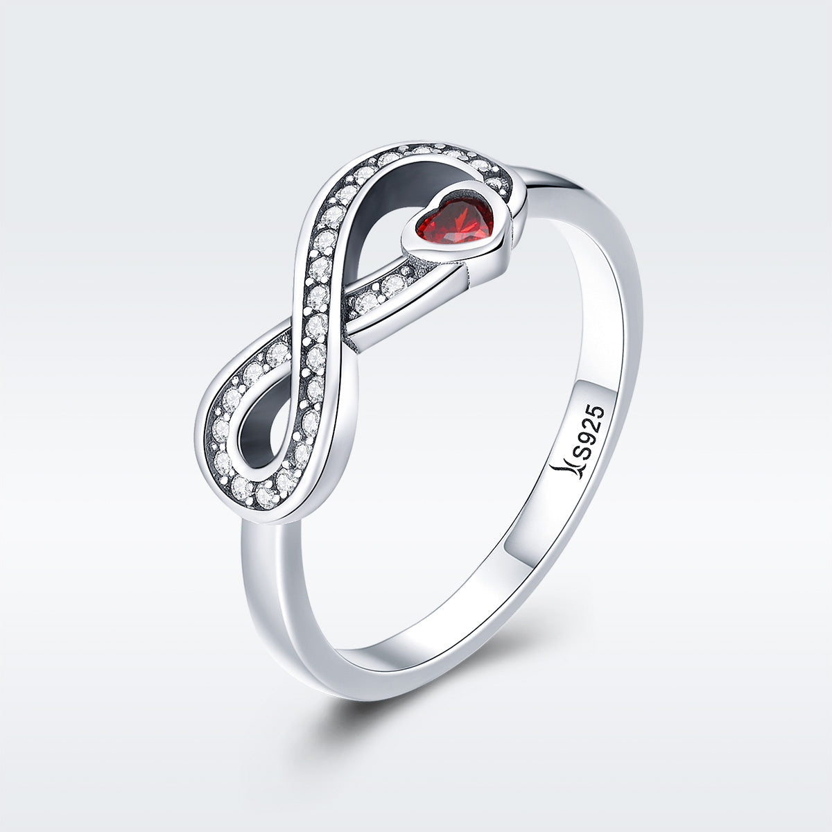 Bague de fiançailles élégante en argent sterling 925 pour femmes