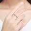 Bague de fiançailles en argent sterling 925 - Design élégant pour femmes