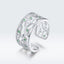 Anillo de Compromiso CZ con Engaste Pavé de Plata Esterlina S925