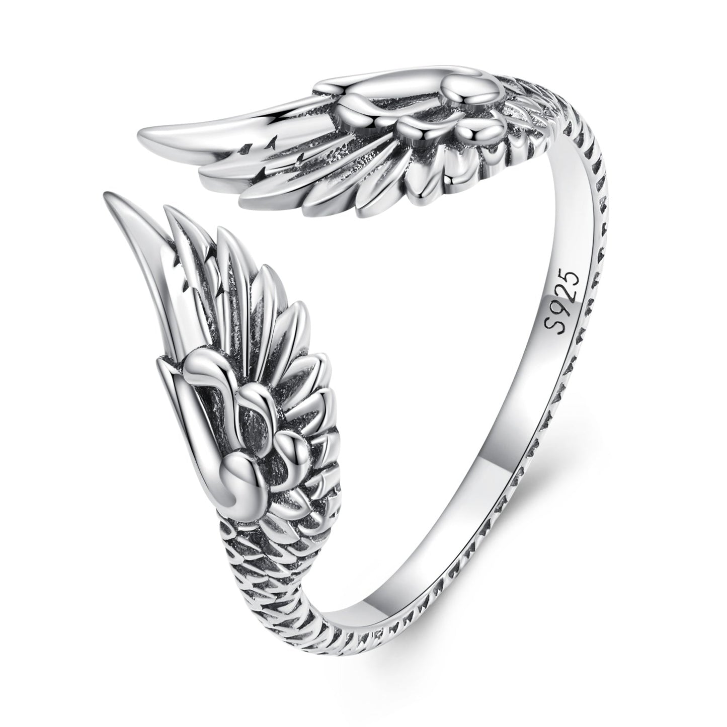 Bague oxydée en argent sterling 925 élégante pour hommes