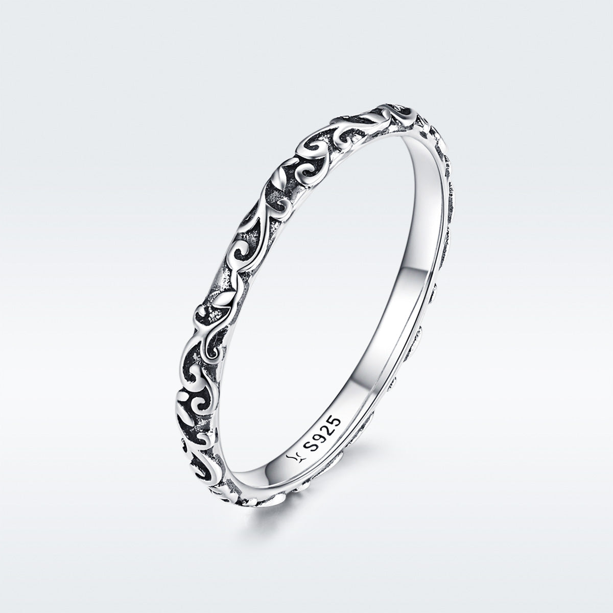 Bague de fiançailles élégante en argent sterling 925 pour femmes - Taille 6.0