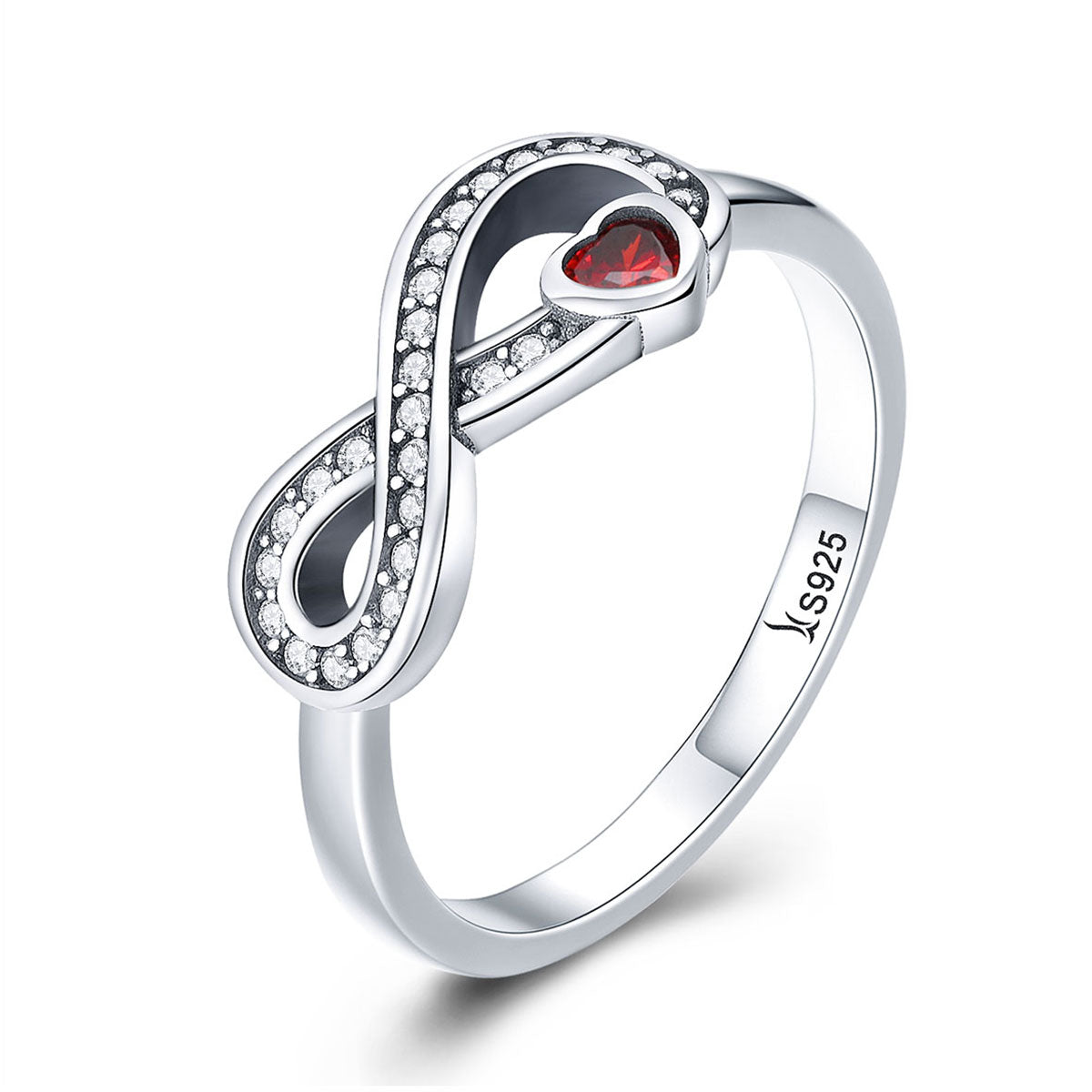 Bague de fiançailles élégante en argent sterling 925 pour femmes