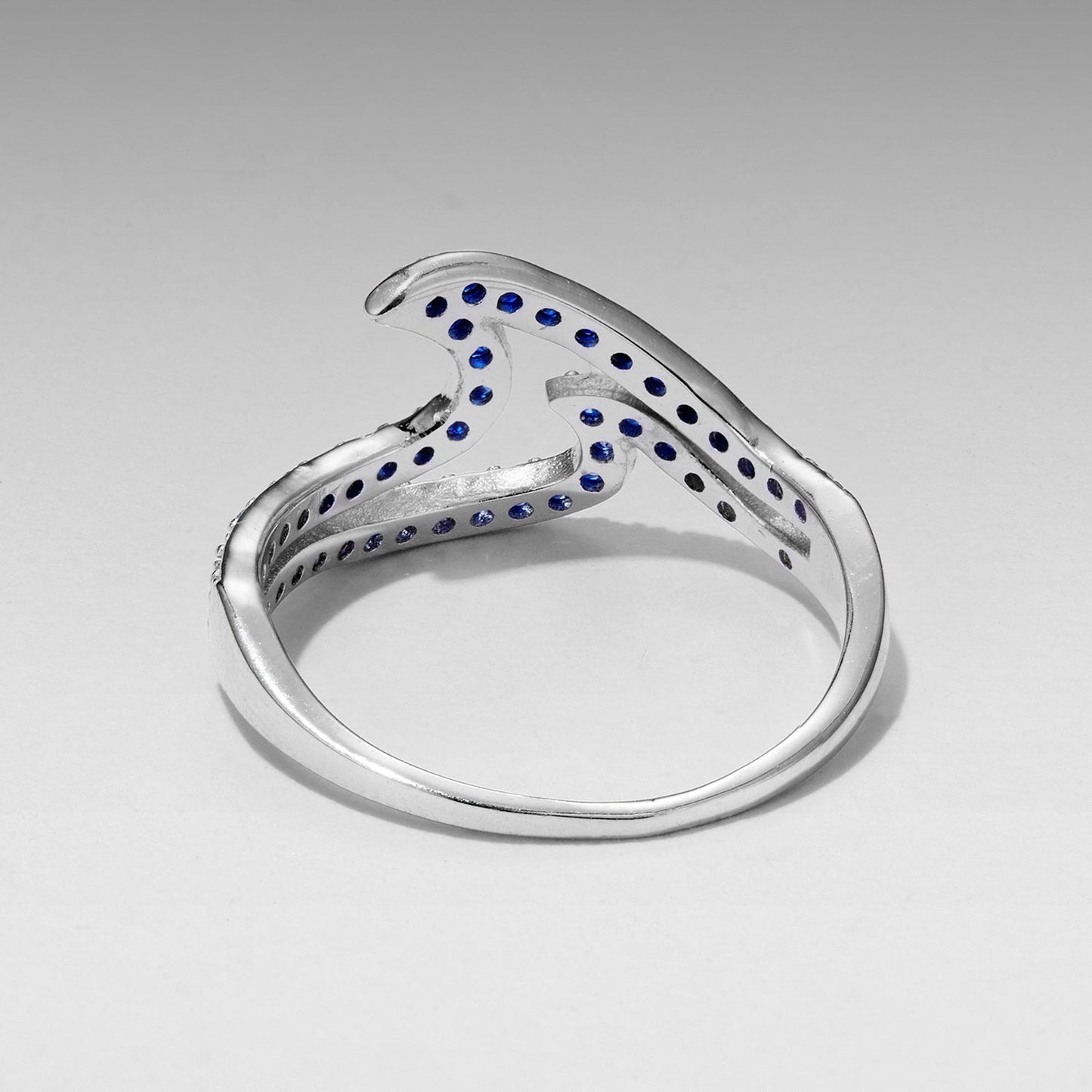 Elegant 925 Sterling Silver White Gold Plated CZ Ring for Women