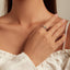 Anillo de Ópalo Translúcido de Plata Esterlina 925 para Mujeres