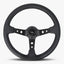 The Daytona Steering Wheel | Premium Black Leather & Anodized Spokes - Korvel