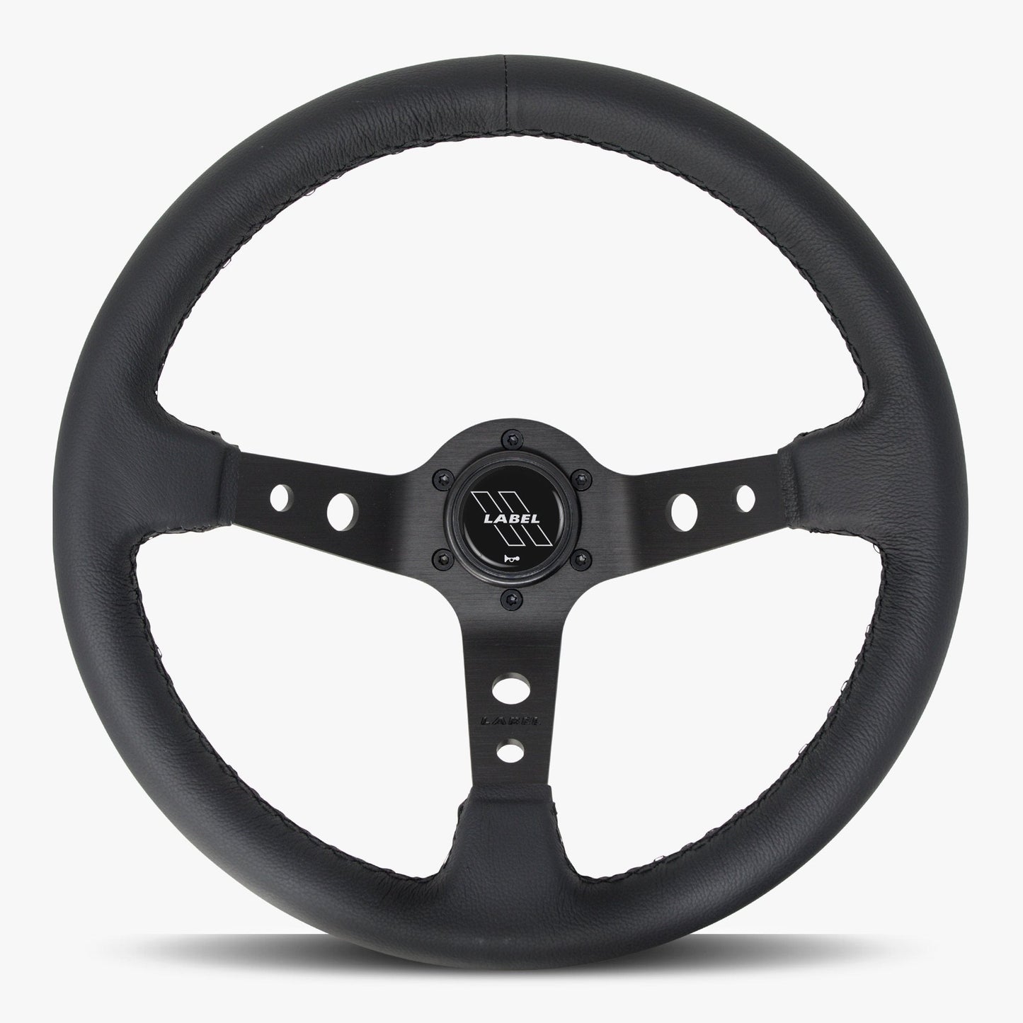 The Daytona Steering Wheel | Premium Black Leather & Anodized Spokes - Korvel