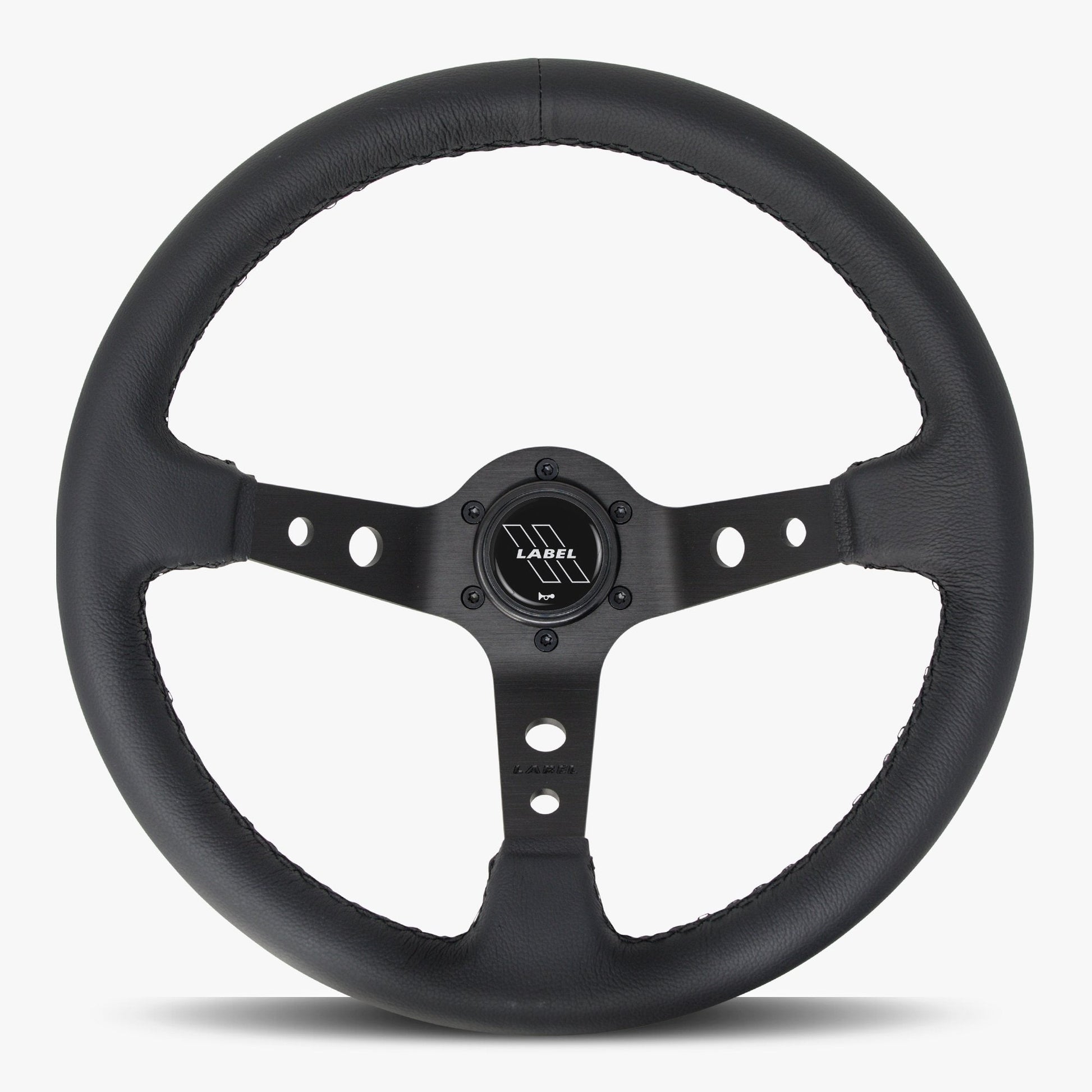 The Daytona Steering Wheel | Premium Black Leather & Anodized Spokes - Korvel