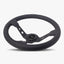 The Daytona Steering Wheel | Premium Black Leather & Anodized Spokes - Korvel