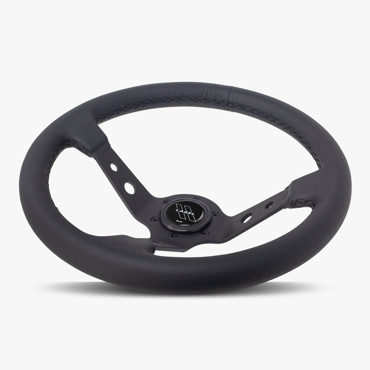 The Daytona Steering Wheel | Premium Black Leather & Anodized Spokes - Korvel