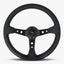 The Daytona Steering Wheel | Premium Black Leather & Anodized Spokes - Korvel