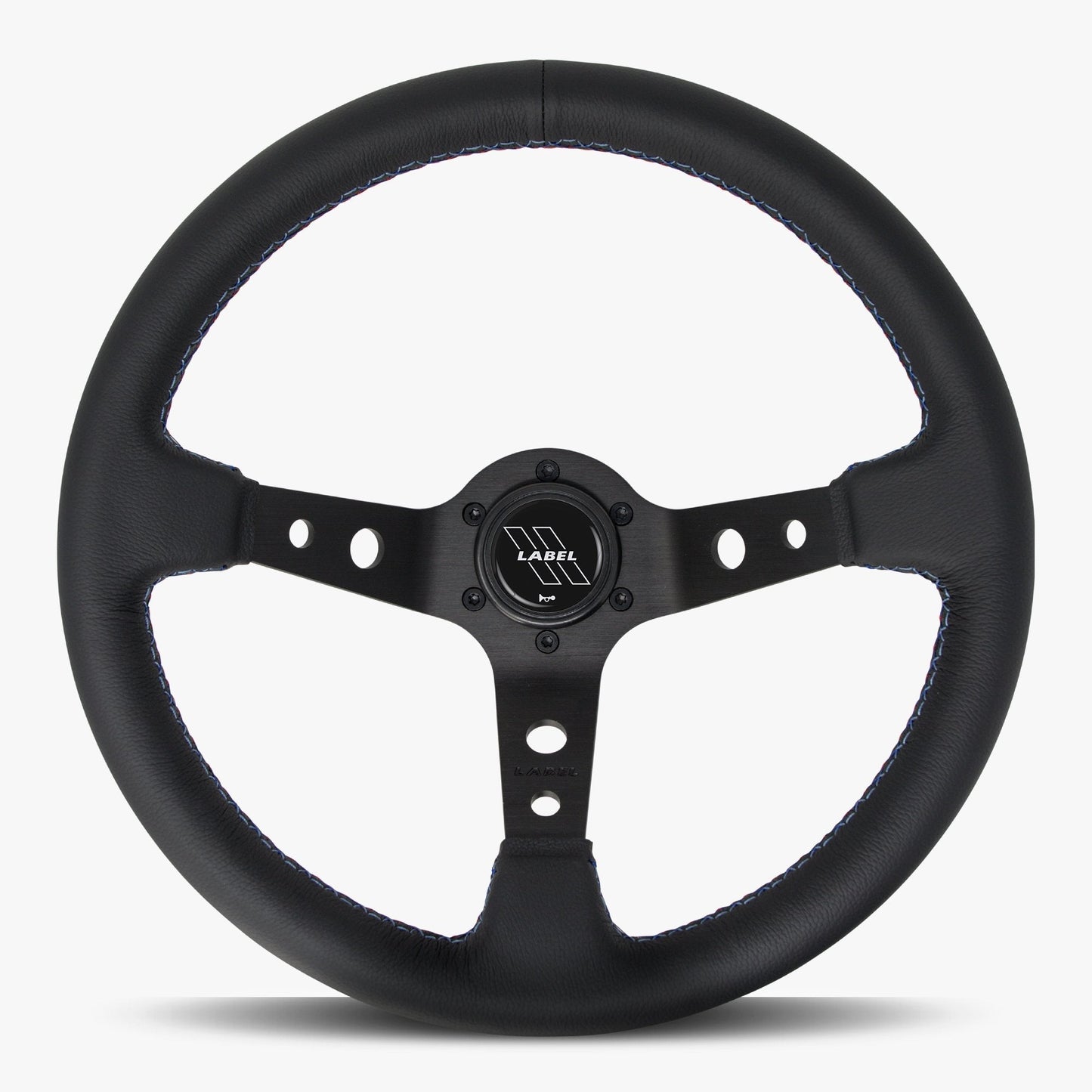 The Daytona Steering Wheel | Premium Black Leather & Anodized Spokes - Korvel