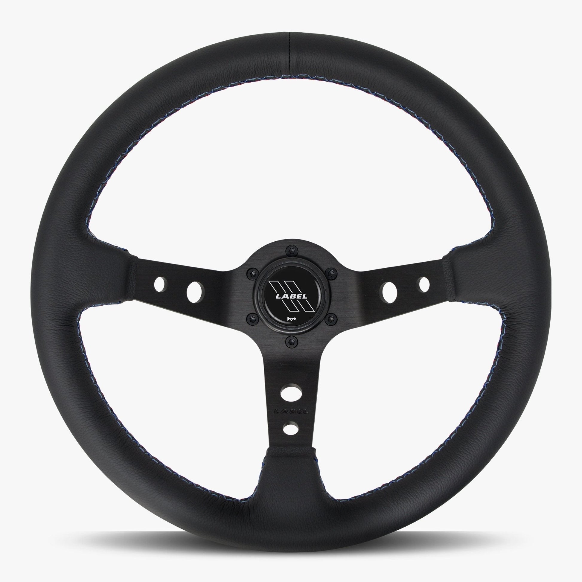 The Daytona Steering Wheel | Premium Black Leather & Anodized Spokes - Korvel