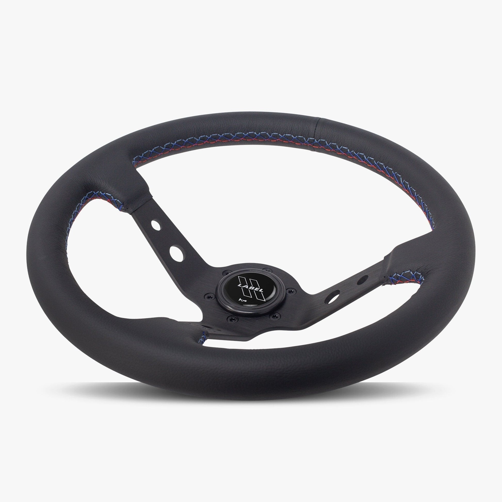 The Daytona Steering Wheel | Premium Black Leather & Anodized Spokes - Korvel