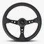 The Daytona Steering Wheel | Premium Black Leather & Anodized Spokes - Korvel