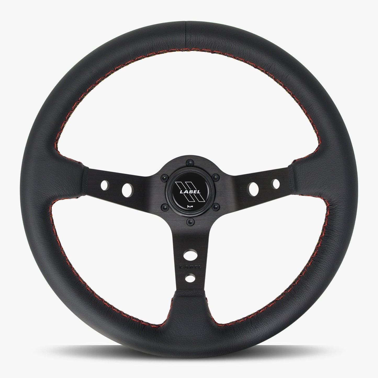 The Daytona Steering Wheel | Premium Black Leather & Anodized Spokes - Korvel