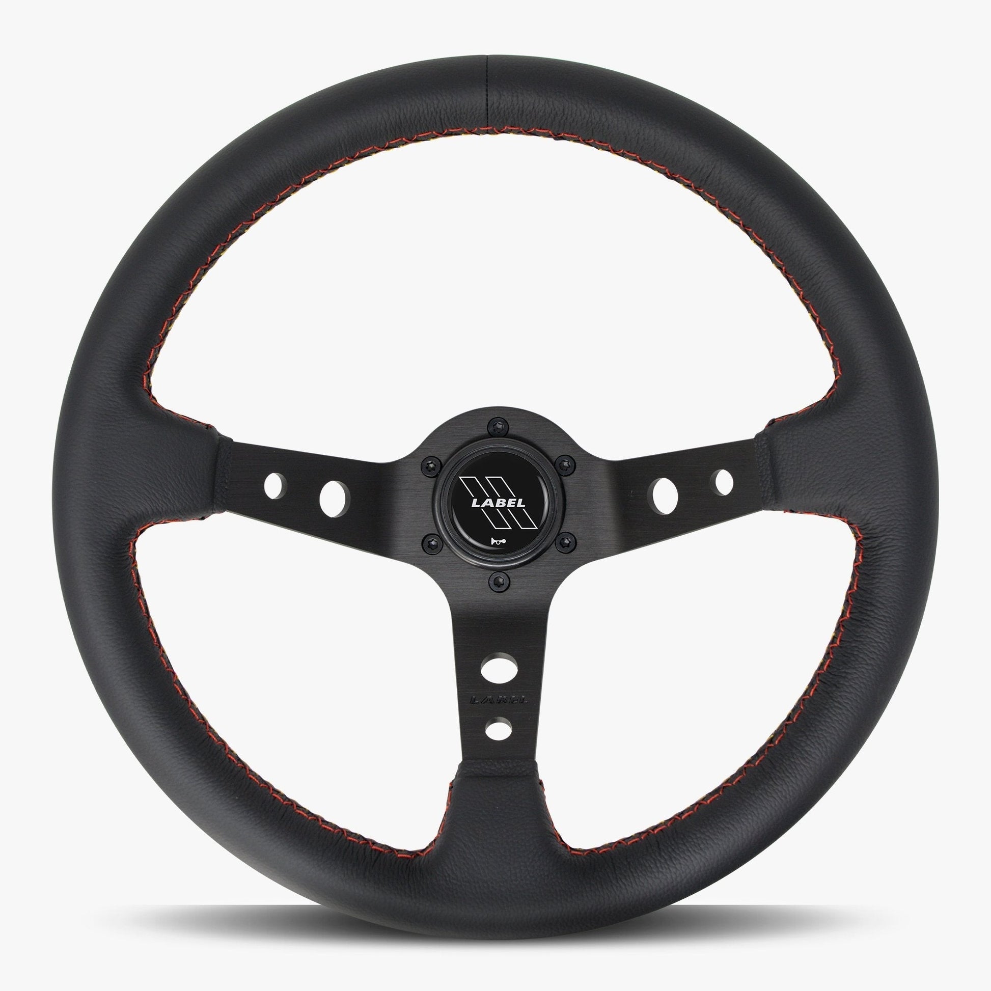 The Daytona Steering Wheel | Premium Black Leather & Anodized Spokes - Korvel