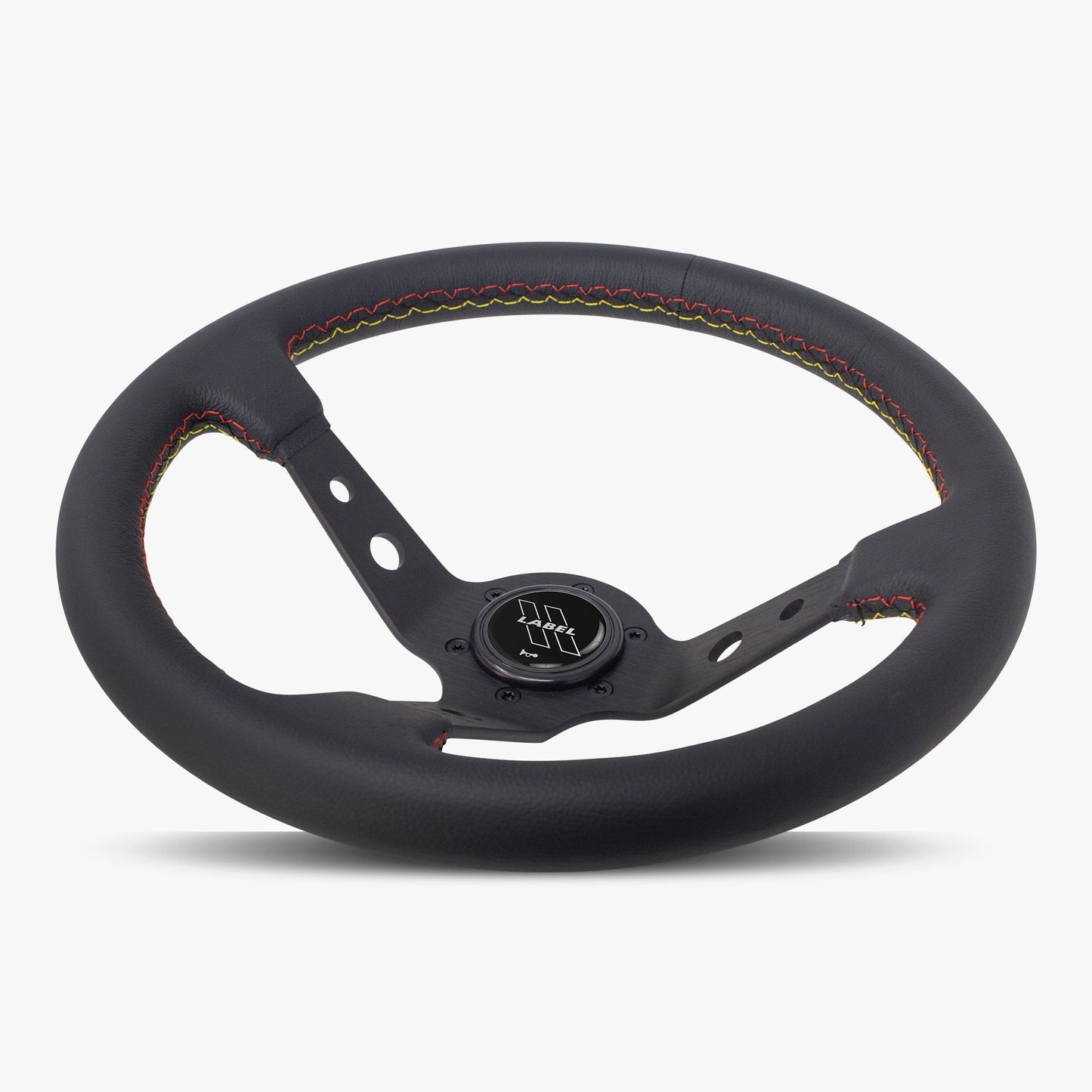 The Daytona Steering Wheel | Premium Black Leather & Anodized Spokes - Korvel
