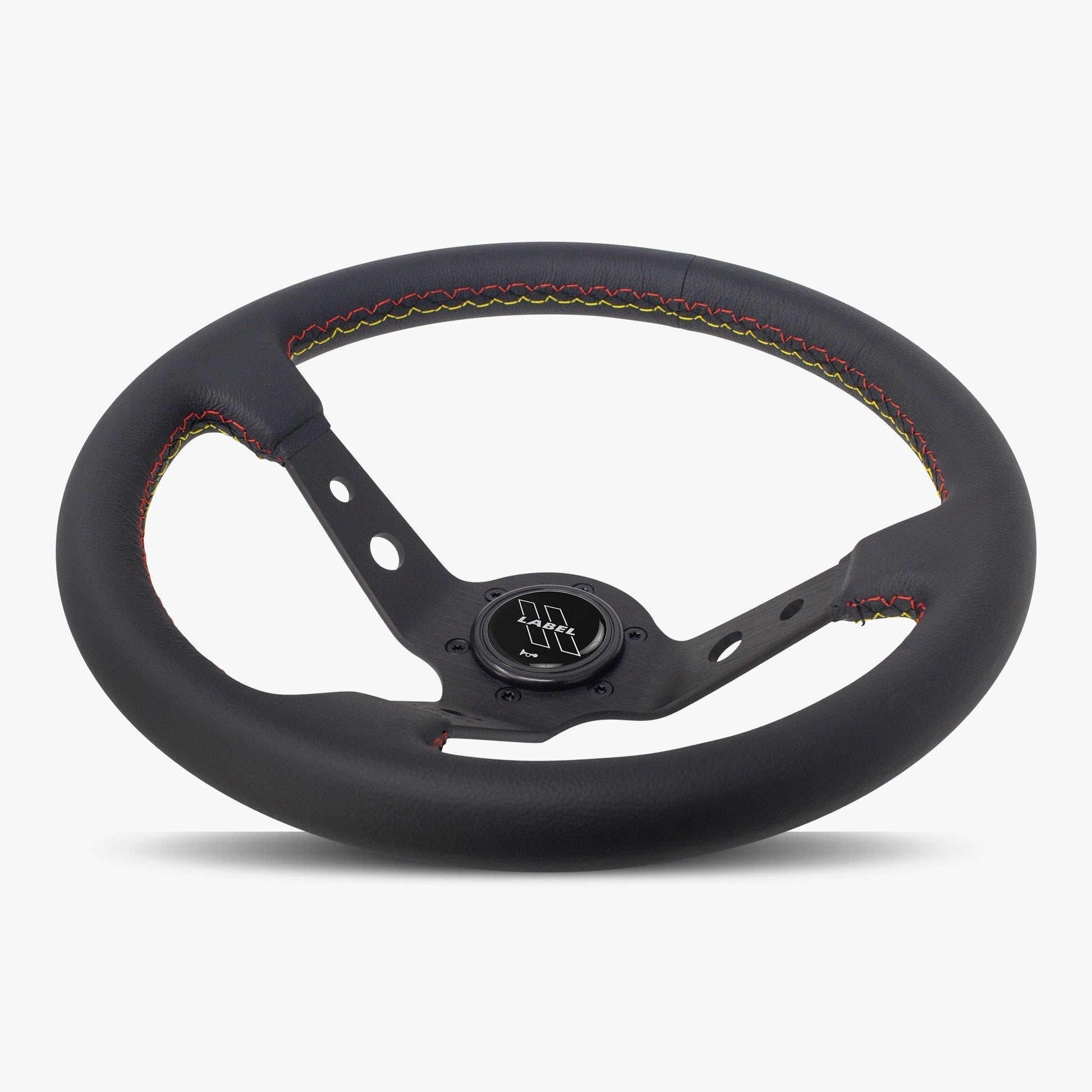 The Daytona Steering Wheel | Premium Black Leather & Anodized Spokes - Korvel