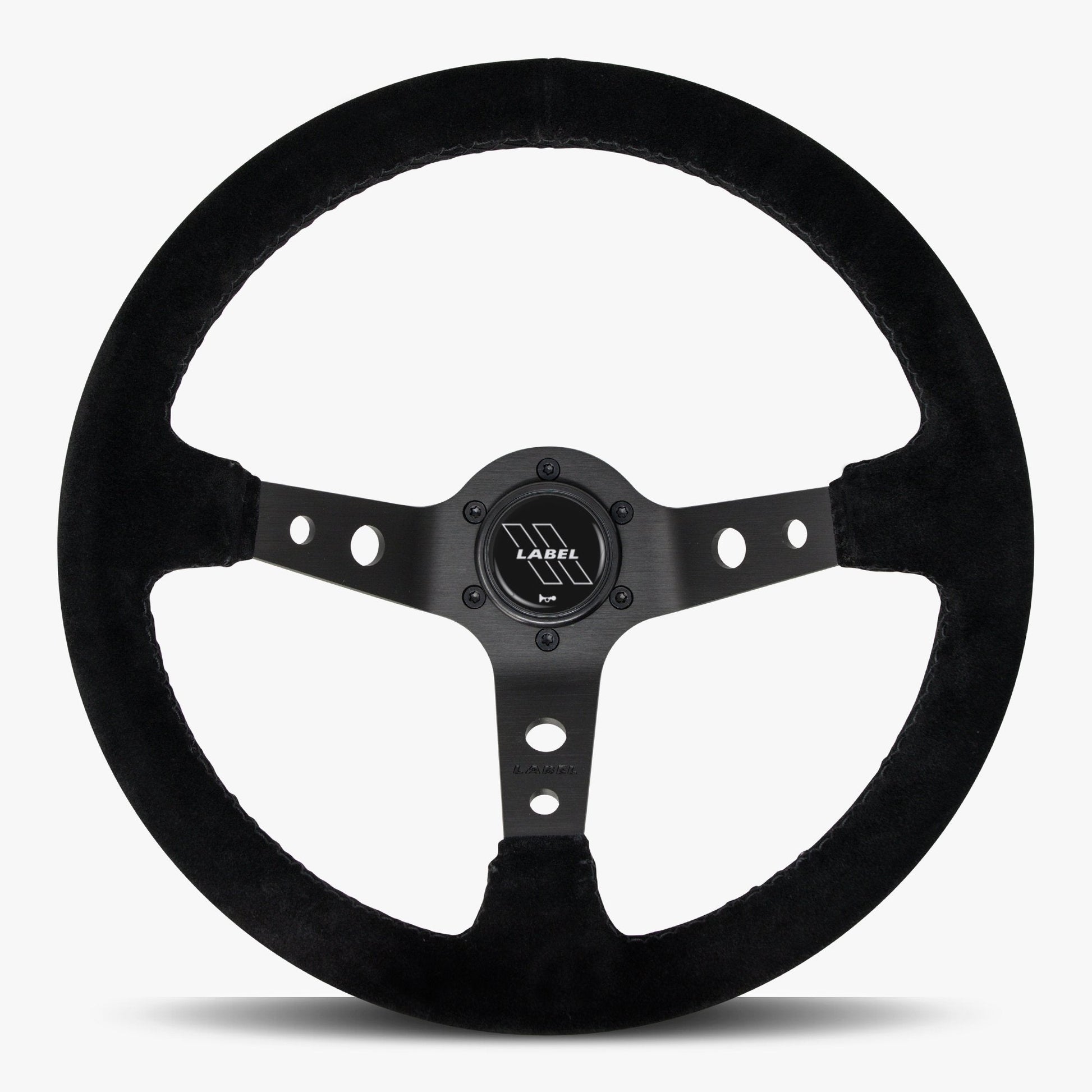 The Daytona Steering Wheel | Luxurious Black Alcantara & Anodized Finish - Korvel